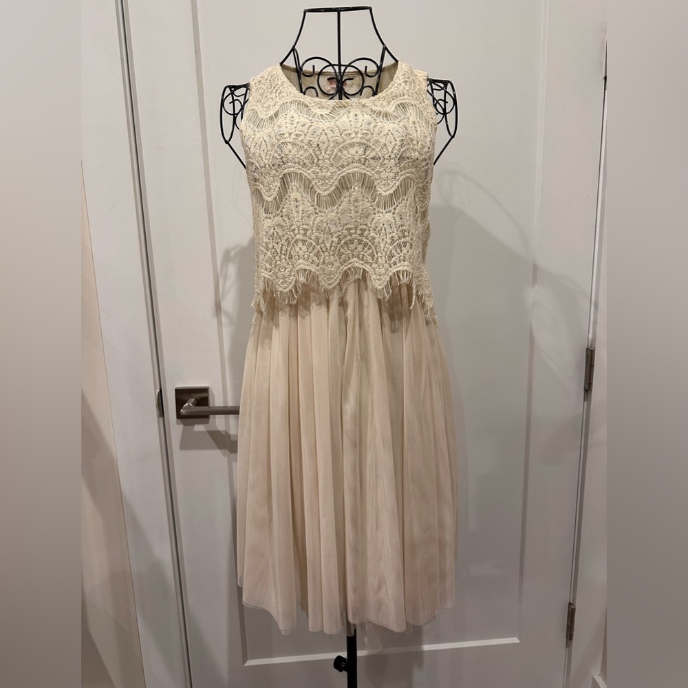 “Chiffon lace dress”